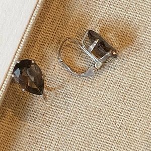 Silver Quartz earrings